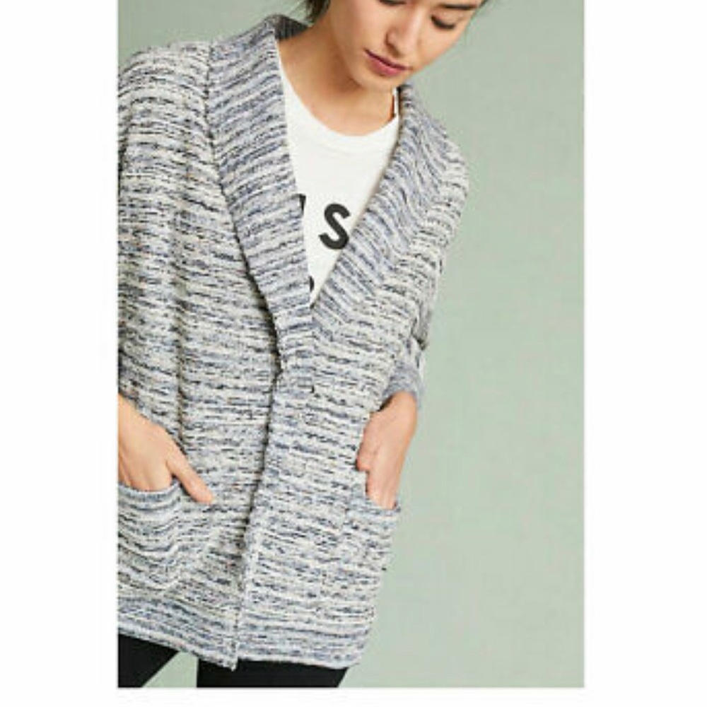 Splendid Multi-Colored Tweed Dolman Sleeve
